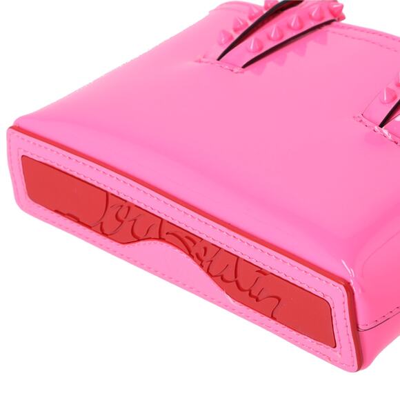 Christian Louboutin Cabata EW Nano Handbag 3225245 Pink Patent Leather - Picture 5 of 6